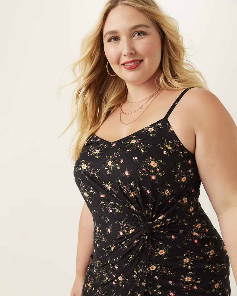 Front of plus size Louisa Side-Knot Dress by Socialite | Dia&Co | dia_product_style_image_id:167780